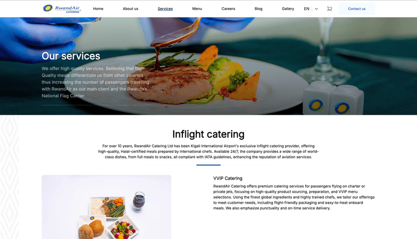RwandAir Catering
